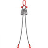 VEVOR Chain Sling, 5/16 inch x 6 ft Lifting Chains with Hooks, G80 Engine Chain Hoist Lifts, 6600 lbs/3 Ton Lifting Sling Chains for Engine Hoist, Engine Lift Chain with 2 Leg Grab Hooks and Adjusters