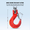 VEVOR Chain Sling, 5/16 inch x 10 ft Lifting Chains with Hooks, G80 Engine Chain Hoist Lifts, 11000 lbs/5 Ton Lifting Sling Chains for Engine Hoist, Engine Lift Chain with 4 Leg Grab Hooks & Adjusters