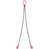 VEVOR Chain Sling, 5/16 inch x 5 ft Lifting Chains with Hooks, G80 Engine Chain Hoist Lifts, 6600 lbs/3 Ton Capacity Lifting Sling Chains for Engine Hoist, Engine Lift Chain with 2 Leg Grab Hooks