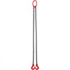 VEVOR Chain Sling, 5/16 inch x 5 ft Lifting Chains with Hooks, G80 Engine Chain Hoist Lifts, 6600 lbs/3 Ton Capacity Lifting Sling Chains for Engine Hoist, Engine Lift Chain with 2 Leg Grab Hooks
