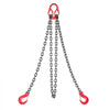 VEVOR Chain Sling, 5/16 in x 10 ft Lifting Chains with 2 Leg Grab Hooks, Heavy Duty G80 Alloy Steel Lifting Sling, 7000LBS Capacity, Adjustable Engine Chain Hoist Lifts for Cargo Security Towing