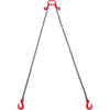 VEVOR Chain Sling, 3/8 inch x 6 ft Lifting Chains with Hooks, G80 Engine Chain Hoist Lifts, 11000 lbs/5 Ton Lifting Sling Chains for Engine Hoist, Engine Lift Chain with 2 Leg Grab Hooks and Adjusters