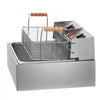 VEVOR Commercial Deep Fryer, 3000W Electric Turkey Fryer with 3 Removable Baskets, Large Capacity 18Qt / 17L Stainless Steel Countertop Single Oil Fryer, for Kitchen Restaurant Use, Silver