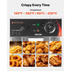 VEVOR Commercial Electric Deep Fryer, 12.15 Qt, 1750W Stainless Steel Countertop Fryer with Basket and Lid, Overheat Protection, Temp Control, Adjustable Feet for Commercial Restaurant Use, Silver