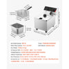 VEVOR Commercial Electric Deep Fryer, 12.15 Qt, 1750W Stainless Steel Countertop Fryer with Basket and Lid, Overheat Protection, Temp Control, Adjustable Feet for Commercial Restaurant Use, Silver