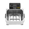 VEVOR Commercial Electric Deep Fryer, 9.51 Qt, 1700W Stainless Steel Countertop Fryer with Large & Small Baskets, Overheat Protection, Temp Control, Timer, Detachable for Home Restaurant Use, Silver