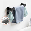 VEVOR Matte Black Bathroom Hardware Set, 5 Pieces Bathroom Accessories Set, Stainless Steel 16 inch Towel Bar, Towel Rack, 2 Robe Towel Hooks, Toilet Paper Holder for Bath Room, Wall Mounted