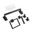 VEVOR Matte Black Bathroom Hardware Set, 5 Pieces Bathroom Accessories Set, Stainless Steel 16 inch Towel Bar, Towel Rack, 2 Robe Towel Hooks, Toilet Paper Holder for Bath Room, Wall Mounted
