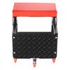 VEVOR Mechanic Stool, 300 lbs Capacity Garage Seat/Work Stool with Wheels, 360° Swivel Rolling Workshop Stool with Tool Tray, Mechanics Creeper Seat/Step Stool, for Garage, Shop & Auto Repair, Black