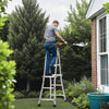 VEVOR Telescoping Ladder A Frame, 9.5 FT Compact Aluminum Extension Ladder, Multi-Function Portable Collapsible RV Ladder, Telescopic Ladder for Homework Stairs Indoor Outdoor Roof, 330lb Load