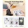 VEVOR Button Maker Machine, 1.26/2.28/2.95 inch 3-in-1, Plastic Pin Maker with 300pcs Button Parts, Circle Cutter and Magic Book, Reinforced Ergonomic Handle, for DIY Badges, Personalized Pins, Black