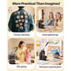 VEVOR Button Maker Machine, 1.26/2.28/2.95 inch 3-in-1, Plastic Pin Maker with 300pcs Button Parts, Circle Cutter and Magic Book, Reinforced Ergonomic Handle, for DIY Badges, Personalized Pins, Black
