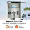 VEVOR Temporary Power Outlet Panel, 125/250V, RV Power Outlet Box with a 20/30/50 Amp Receptacle Installed, NEMA 14-50R / NEMA TT-30R / 15A GFCI for RV Camper Trailer Motorhome