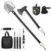 VEVOR Survival Shovel Survival Axe, 16-in-1 Camping Folding Shovels with Hatchet, Stainless Steel Tactical Shovel Hatchet Combo, Multifunctional Emergency Survival Gear Equipment for Camping Hiking