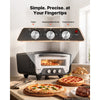 VEVOR Electric Pizza Oven, 12-Inch, Countertop Pizza Maker, 1700W, 805℉ for Home Kitchen Restaurants, Cold-Rolled Steel Shell, Independent Temp & Time Control, Commercial Pizzas Cooker with Stone