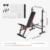 VEVOR Weight Bench, Multi-Functional Adjustable Weight Bench Press for Full Body Workout, 600lbs Exercise Sit up Bench for Home Gym Strength Training, Flat Bench with Quick Folding & Fast Adjustment