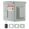 VEVOR 50 Amp RV Power Outlet Box, 125/250 Volt, Enclosed Lockable Outdoor RV Receptacle Box, NEMA 14-50R Weatherproof Electrical Panel, for RV Camper Trailer Motorhome