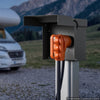 VEVOR 50 Amp RV Electrical Outlet Box with Breaker NEMA 14-50R Receptacle, 250V for RV EV Camper Trailer Electric Car, Prewired, Lockable Enclosed Outdoor Electrical Panel Box, NEMA 3R Weatherproof