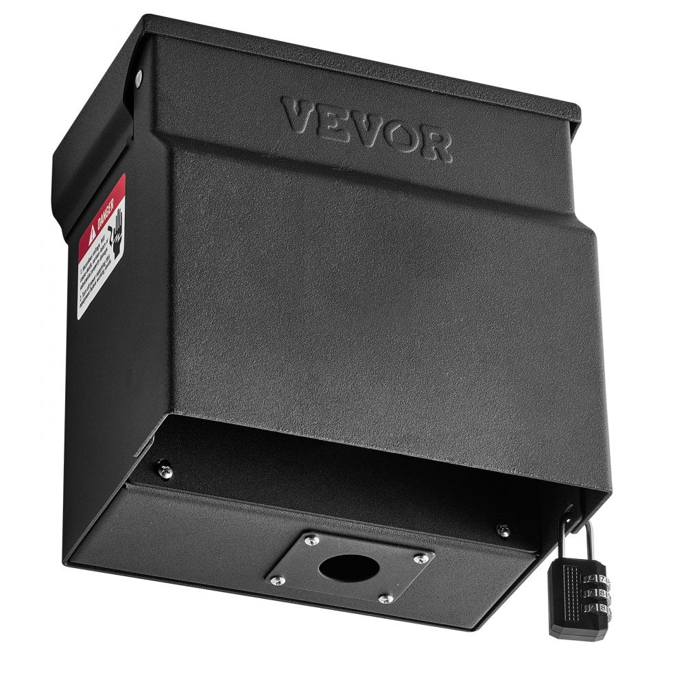 VEVOR 30 Amp RV Power Outlet Box with Timer NEMA TT-30R Receptacle 125V, for RV EV Camper Trailer Electric Car, Easy Installation, Lockable Enclosed Outdoor Electrical Panel, NEMA 3R Weatherproof