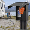 VEVOR 50 Amp RV Power Outlet Box with Timer NEMA 14-50R Receptacle 250V, for RV EV Camper Trailer Electric Car, Easy Installation, Lockable Enclosed Outdoor Electrical Panel, NEMA 3R Weatherproof