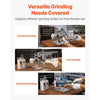 VEVOR Belt Grinder Sander with VFD, 30 x 1-Inch Variable Speed Belt Polisher, 550W Polishing Grinding Machine with 2 Grinding Modes & 3PCS Sanding Belts for Metalworking, Knife Making