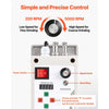 VEVOR Belt Grinder Sander with VFD, 30 x 1-Inch Variable Speed Belt Polisher, 550W Polishing Grinding Machine with 2 Grinding Modes & 3PCS Sanding Belts for Metalworking, Knife Making