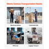 VEVOR 2 in 1 Hand Truck, 1000 lbs Load Capacity for 4-Wheel Mode, Convertible Hand Truck Dolly with Non-Slip Handle & Wheels, Portable Trolley Dolly for Moving Home, Office, Warehouse, Supermarket