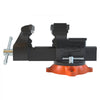 VEVOR Bench Vise, 6.5" Jaw Width 6.5" Forward &9.3" Reverse Opening, 360-Degree Swivel Locking Base Multipurpose Workbench with Anvil, Heavy Duty Ductile Iron with Bolts & Nuts, for Drilling, Pipe Cut