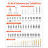 VEVOR Screw Extractor Set with Drill Bits, 65 Pieces, Easy Out Nut Bolt Extractors and Drill Bits, with Adapters, Solid Storage Case, Cr-Mo Steel for Removing Rounded, Broken, or Stripped Fasteners