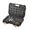 VEVOR Screw Extractor Set, 63 Pieces, with Nut and Bolt Extractors, Nut Splitters, Taps, Drill Bits, Wrenches, Adapters, and Solid Storage Case, for Removing Rounded, Broken, or Stripped Fasteners