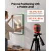 VEVOR Self Leveling Laser Level 49.2 ft, Green Cross Line 2 Spot Laser, for Picture Hanging, Tile, DIY Construction, Manual, Self-Leveling, Pulse Modes, IP54 Rated, 8H Runtime, with Storage Bag