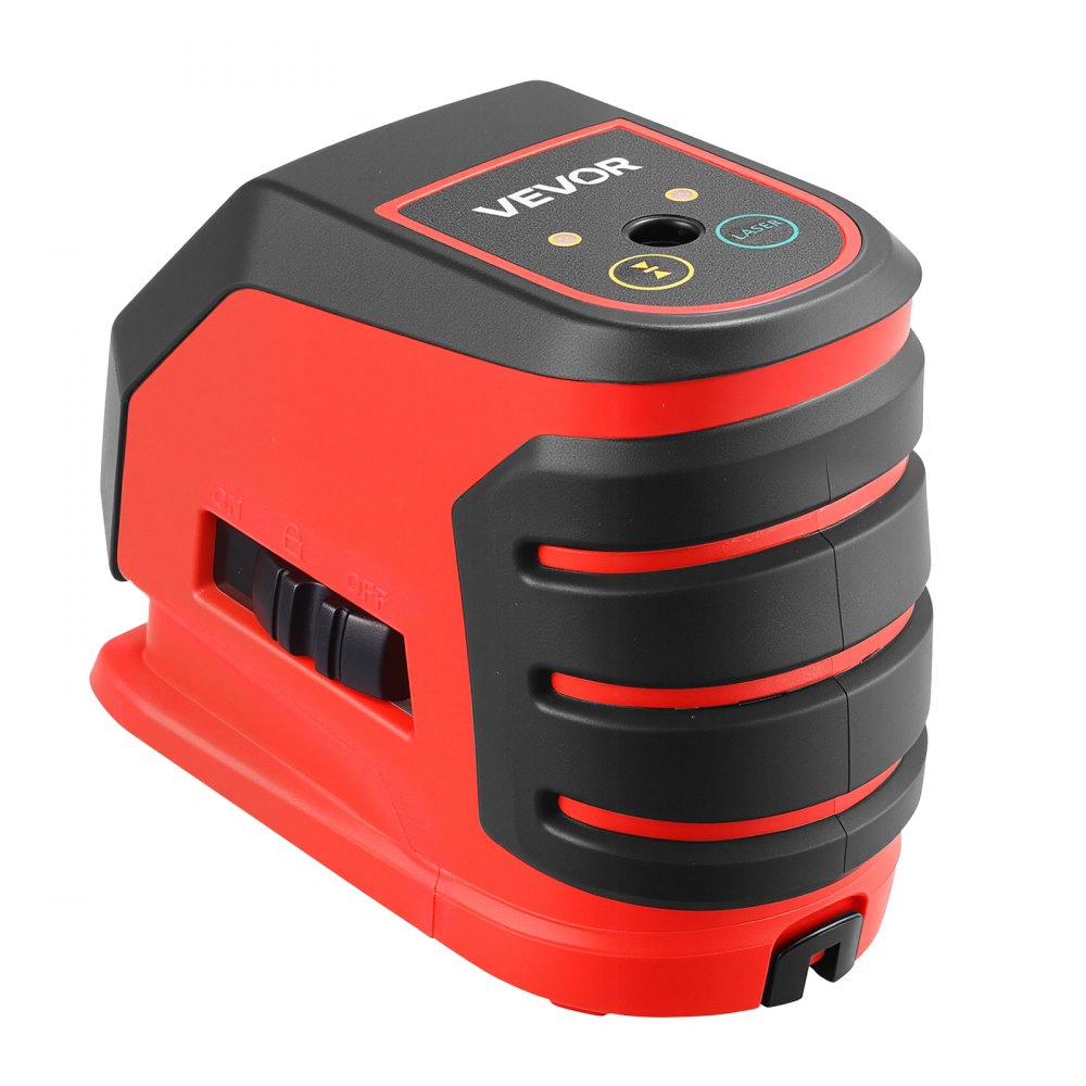 VEVOR Self Leveling Laser Level 49.2 ft, Green Cross Line 2 Spot Laser, for Picture Hanging, Tile, DIY Construction, Manual, Self-Leveling, Pulse Modes, IP54 Rated, 8H Runtime, with Storage Bag