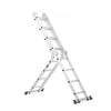 VEVOR Multi-Purpose Folding Ladder, 7-in-1 Tall Extension Step Ladder, A Frame 4 Step Telescoping Ladder, 15.5ft Reach Height Heavy Duty Adjustable Ladder, 330 lbs Capacity for Home Outdoor