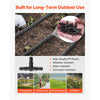 VEVOR  Drip Irrigation Fittings Kit for 1/4" Tubing, 300 Pcs Drip Irrigation System Parts, Tees, Straight Barb, 4 Way Coupling, Elbows, End Plug, Single Barbs, Barbed Connectors for Yard Garden Lawn