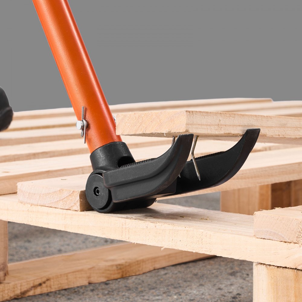 VEVOR Pallet Buster Tool, 44 Inch Carbon Steel Handle Wrecking Pry Bar, 2000 lbs Weight Capacity, Heavy Duty Deck Board Removal Tool, Breaker Bar for Flooring, Framing, Roofing, Trim, Drywall