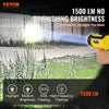 VEVOR Rechargeable Spotlight Flashlight, 1000,000 Lumens, IP67 Waterproof Handheld LED Spot Light, Super Bright Portable Searchlight with 4 Modes Detachable Lens USB Port, for Hunting Boating Camping