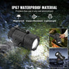 VEVOR Rechargeable Spotlight Flashlight, 200,000 Lumens, IP67 Waterproof Handheld LED Spot Light, Super Bright Portable Searchlight with 4 Modes Detachable Lens USB Port, for Hunting Boating Camping
