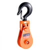 VEVOR 2 Ton Snatch Block with Swivel Hook, 3" Sheave 3/8" Inch Wire Rope, Heavy Duty Snatch Block Pulley 4400 lbs for Towing and Recovery operations on Tow Truck Rollback Wrecker Car Hauler Winches