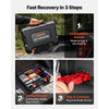 VEVOR Portable Winch, 3500 lbs 12V DC Electric Winch with Synthetic Rope, Wireless & Wired Remotes, Box-Style Recovery Kit with Fairlead, Clevis Hook, Strap for ATV UTV Off-Road Outdoor Pulling Tasks