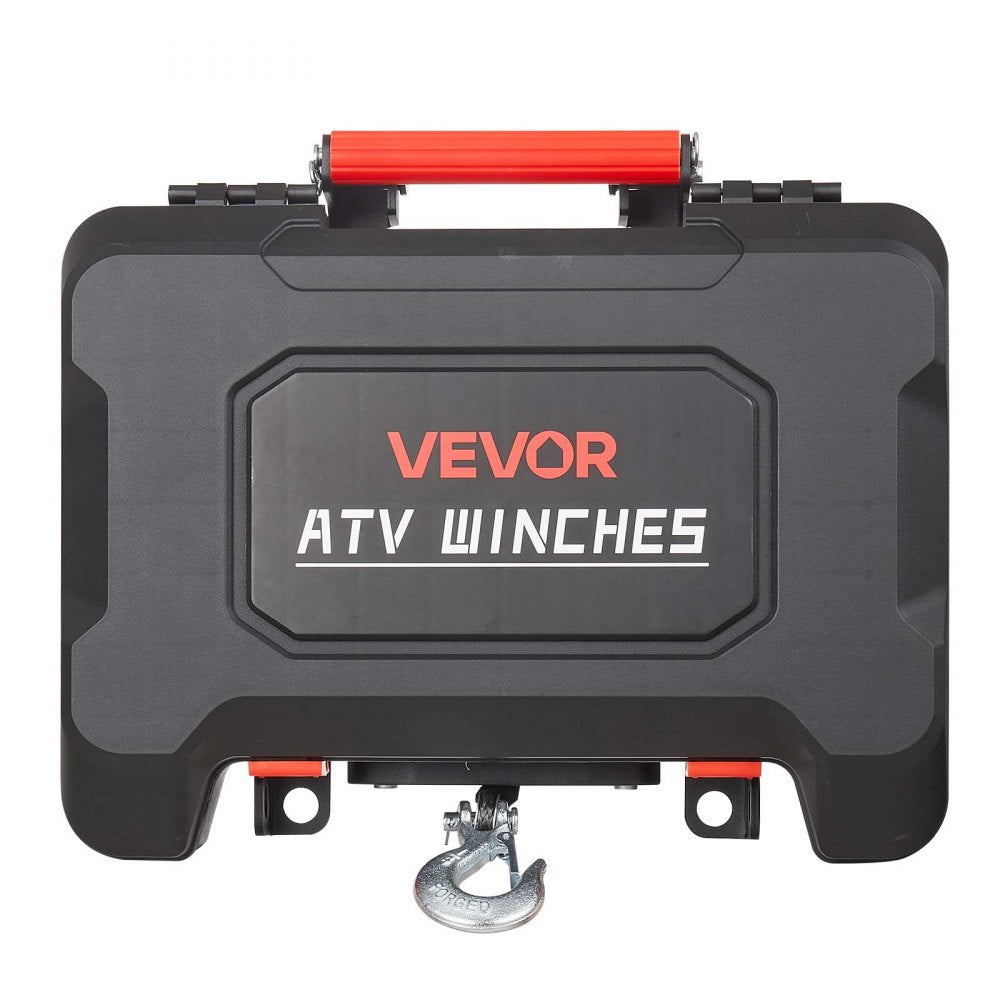 VEVOR Portable Winch, 3500 lbs 12V DC Electric Winch with Synthetic Rope, Wireless & Wired Remotes, Box-Style Recovery Kit with Fairlead, Clevis Hook, Strap for ATV UTV Off-Road Outdoor Pulling Tasks