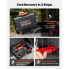 VEVOR Portable Winch, 4500 lbs 12V DC Electric Winch with Synthetic Rope, Wireless & Wired Remotes, Box-Style Recovery Kit with Fairlead, Clevis Hook, Strap for ATV UTV Off-Road Outdoor Pulling Tasks