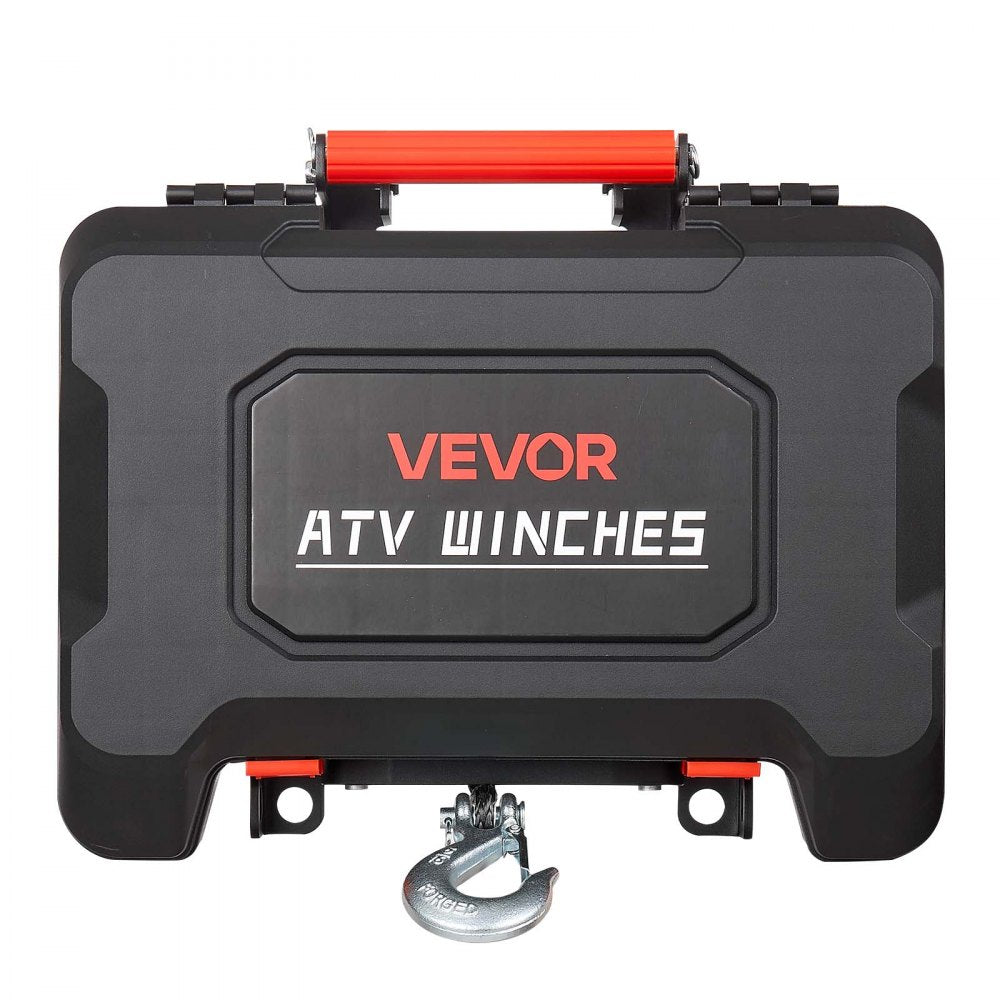 VEVOR Portable Winch, 6000 lbs 12V DC Electric Winch with Synthetic Rope, Wireless & Wired Remotes, Box-Style Recovery Kit with Fairlead, Clevis Hook, Strap for ATV UTV Off-Road Outdoor Pulling Tasks