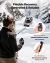 VEVOR Portable Winch, 6000 lbs 12V DC Electric Winch with Synthetic Rope, Wireless & Wired Remotes, Box-Style Recovery Kit with Fairlead, Clevis Hook, Strap for ATV UTV Off-Road Outdoor Pulling Tasks