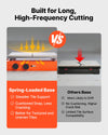 Spring-loaded base comparison graphic (steadier tile support, less cracking)