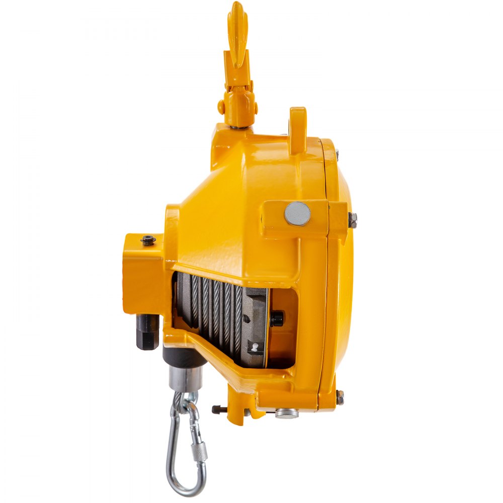 VEVOR Spring Balancer 20-33lbs(9-15kg) Retractable Tool Holder 1.5m Length Tool Balancer with Hook and Wire Rope Adjustable Balancer Retractor Hanging Holding Equipment in Yellow