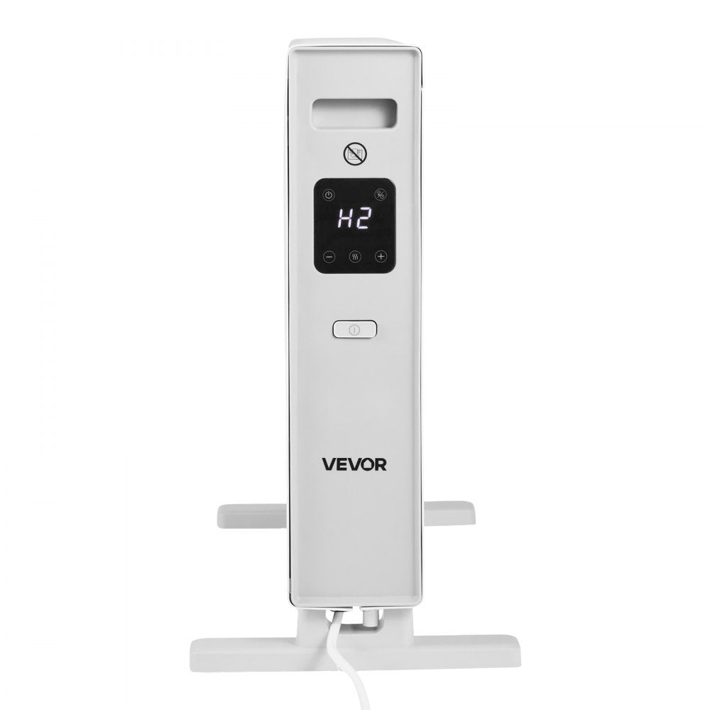 VEVOR Convection Panel Heater, 1500W Electric Panel Space Heater with Remote & Touch Control, 3 Modes, 24H Timer, Stand or Wall Mount Design with Anti-Tipping & Overheat Protection for Home and Office