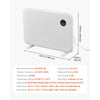 VEVOR Convection Panel Heater, 1500W Electric Panel Space Heater with Remote & Touch Control, Portable Stand or Wall Mount Design with Anti-Tipping and Overheat Protection for Home and Office, White