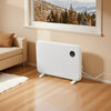 VEVOR Convection Panel Heater, 1500W Electric Panel Space Heater with Remote & Touch Control, Portable Stand or Wall Mount Design with Anti-Tipping and Overheat Protection for Home and Office, White