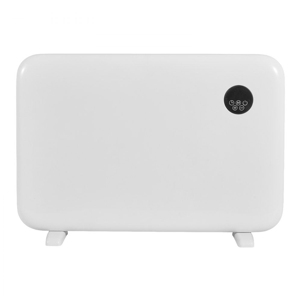 VEVOR Convection Panel Heater, 1500W Electric Panel Space Heater with Remote & Touch Control, Portable Stand or Wall Mount Design with Anti-Tipping and Overheat Protection for Home and Office, White