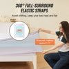 VEVOR Mattress Topper, King Size, 4 in Thickness, Memory Foam, Fiber Fill, Detachable & Washable, Ergonomically Designed for Pressure Relief, Comfortable Cooling & Breathable, Ideal for Hot Sleepers